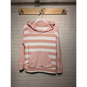 Andthewhy striped stretchy hoodie large